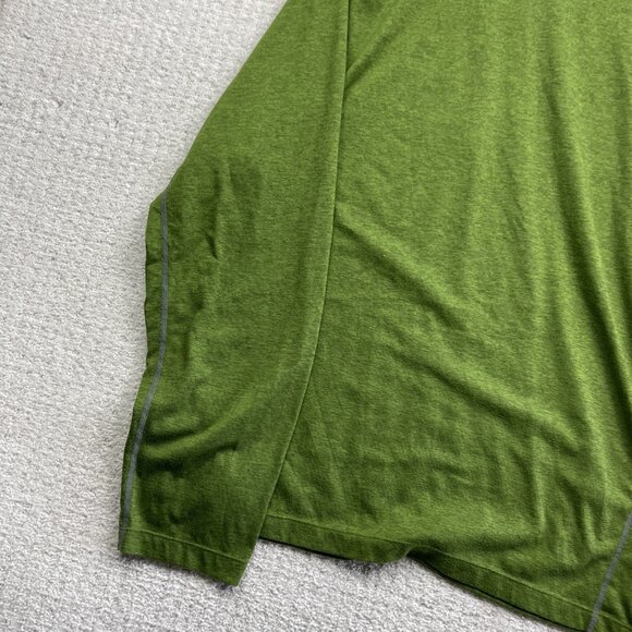 Cloudveil 1/4 Zip Pullover Mens 2XL Forest Green Long Sleeve Base layer Ski/Hike - Picture 12 of 13